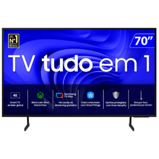 Smart Tv Samsung Led 70” 4K Wi-Fi Tizen Comando De Voz Un70du7700gxzd