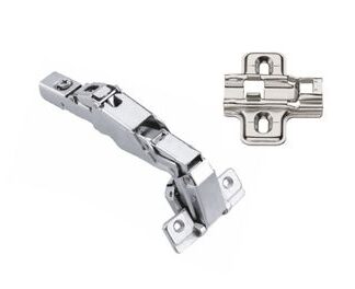 Dobradiça 165° com Amortecedor Reta Clip Niquelado 35mm 4 un Hafele